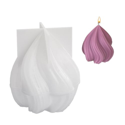 Consejos y comparativas para Comprar Velos con diseño geométrico para comprar online. 34 Molde de vela con diseño geométrico de rayas en espiral, moderno y minimalista para velas de aromaterapia (tipo 2)