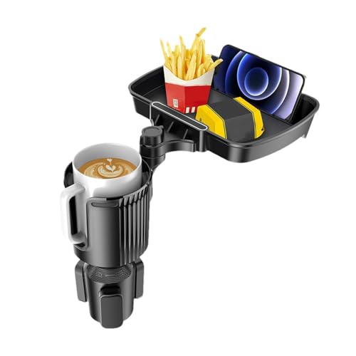 Expanseur de support de boisson pour voiture réglable en ABS noir