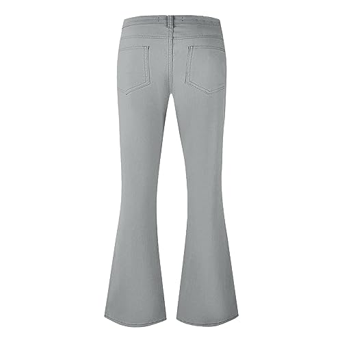 70S Disco Pants for Men Vintage Bell Bottom Plus Size Work Pants Wide Leg Stretch Flat Front Flare Trousers3