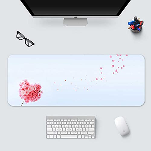 Tapis de souris rose XXL 800x300 pour embellir votre bureau gamer PC