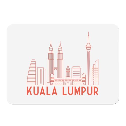 Sets de table souples liège blanc napperons Kuala Lumpur Malaisie grand format x4