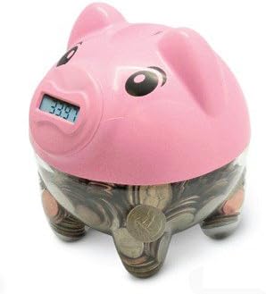 Smart Coin Counting Digital Money Box Piggy Bank UK Coins Pink Or White (Pink)