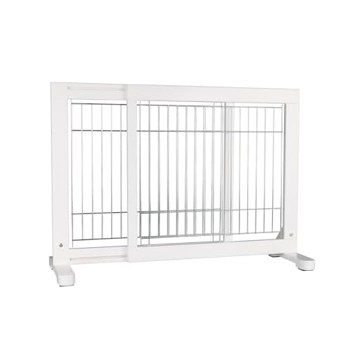 TRIXIE Hundgrind, Vit, 65-108 × 61 cm