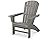 POLYWOOD Nautical Curveback Adirondack Chair, HDPE Outdoor Patio Furniture for Deck, Pool, Garden, Made in USA