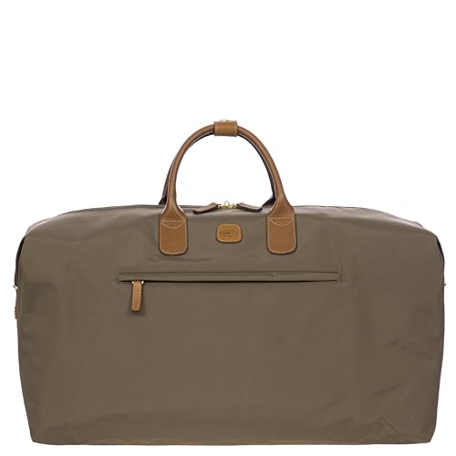 Bric's X-Travel Deluxe Carry-On Duffel, Lightweight Water-Resistant Weekender with Italian Leather...