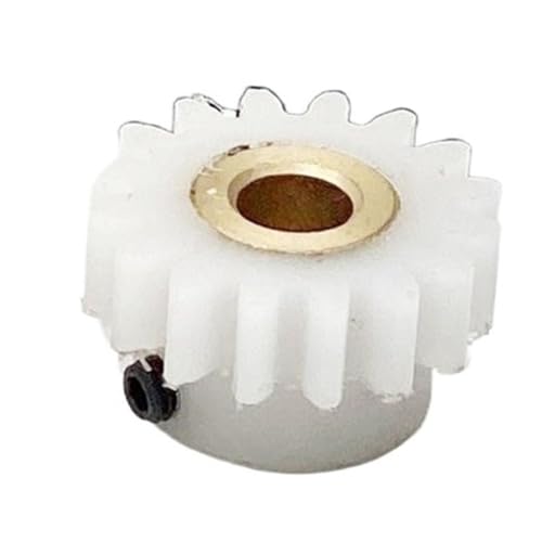 Cylindrical Drive 1pcs 1 Module 12 Teeth 15T 18 Teeth POM Spur Gear with Step 3mm Inner Hole Plastic Spur Gear Copper Sleeve Silent Gear Rack Machinery(15T)