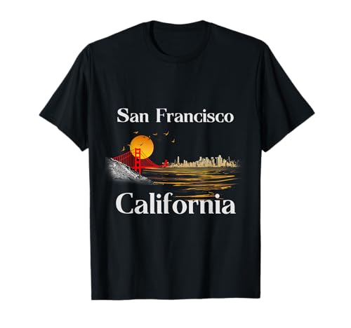 San Francisco California Cityscape Men Women and Youth T-Shirt