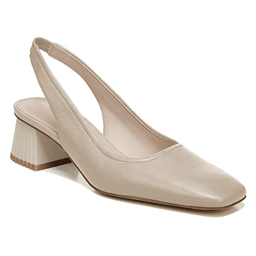 Image of Juliet Holy Women's Slingback Low Chunky Heels Pumps Closed Square Toe Block Heel Slip On Party Dress Work Shoes