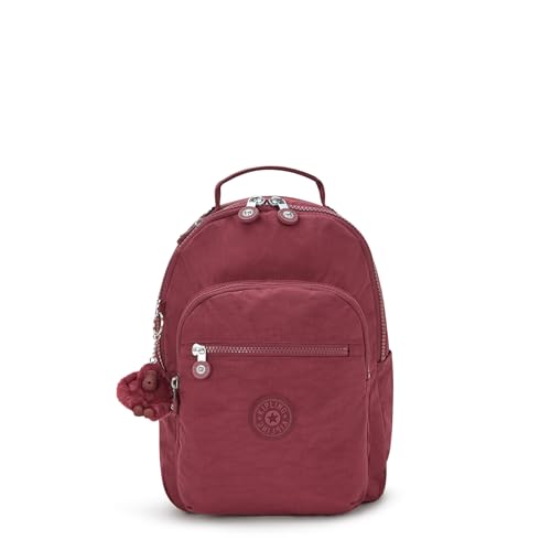 Kipling Mochila feminina Seoul pequena para tablet, durável, alças acolchoadas com manga para tablet