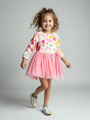 Image of Girls Long Sleeve Tulle Tutu Dresses for Kid and Toddler