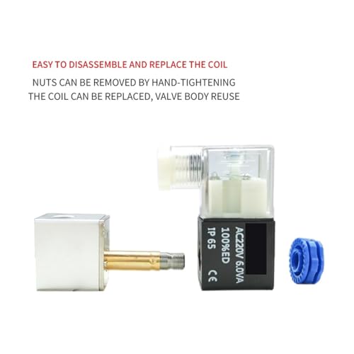 Électrovanne pneumatique 2 voies 1/4 de pouce pour distribution d'air 24V - 8