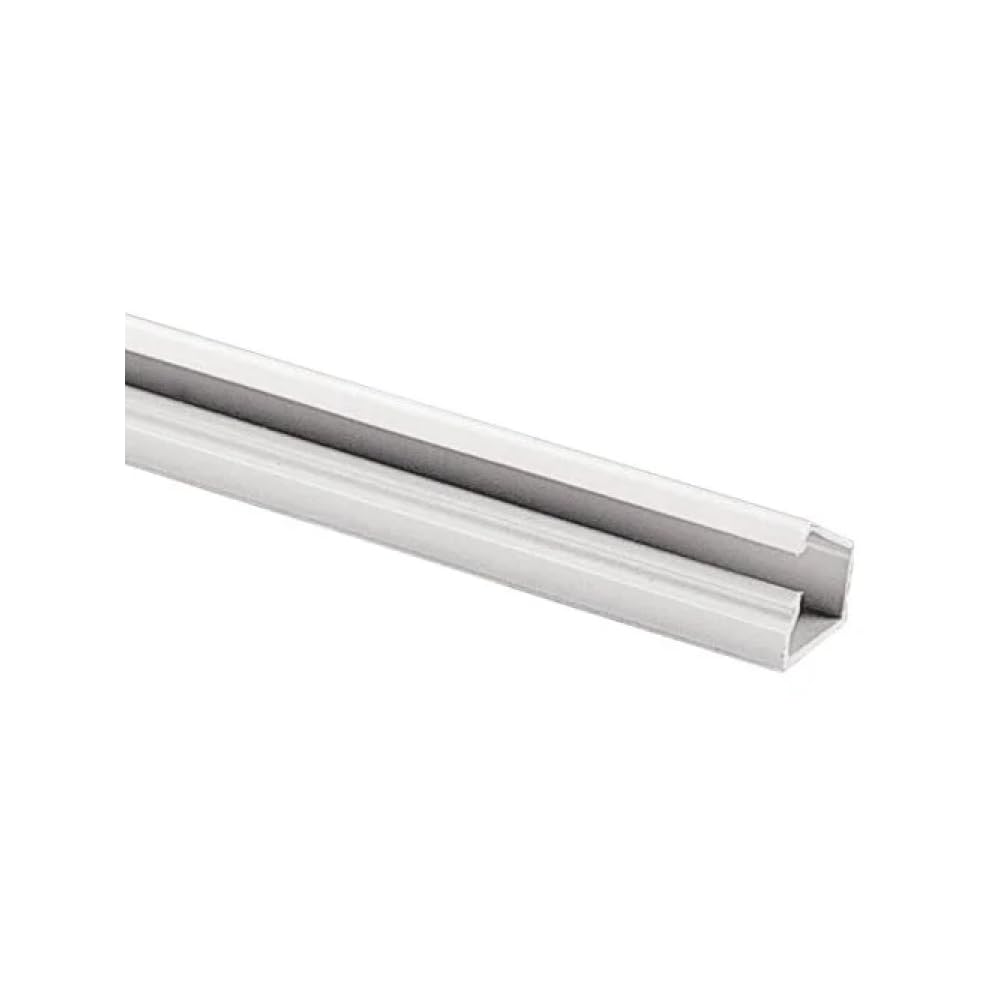 20 metri Mini canalina 15x7mm, lunghezza 20 metri, 10 canaline da 2mt, autoadesiva, bianco, impianto elettrico a parete fuori muro, cavi elettrici, passacavi, tecnopolimero, coperchio integrato