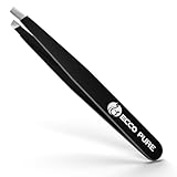 Precision Slant Tip Tweezers – Stainless Steel Forceps for Lab, Crafts, and Fine Handling
