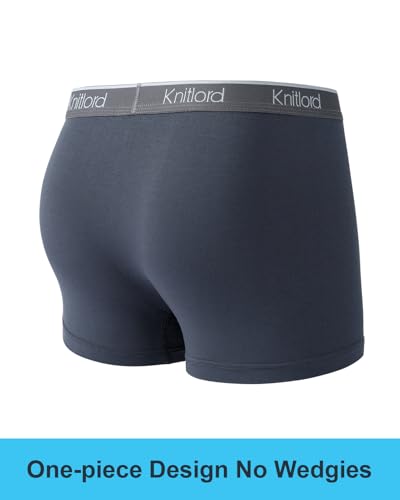 KNITLORD Soft Men's Underwear Micro Modal Breathable Boxer Briefs for Men Multipack, 4 Pack3