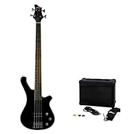 Beginner electric bass guitar pack Includes amp, lead, picks and strap This pack has all you need to start your bass playing Color: Sunburst Number of items: 1.0