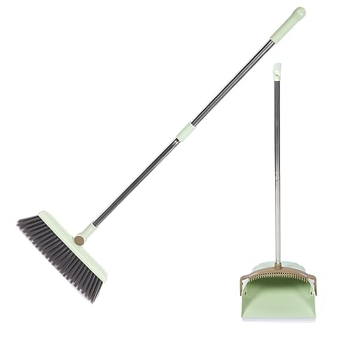 WRITWAA 1 Satz Besen Kehrschaufel Set Garage Mops schwer Haushalt für Besen und Kehrschaufel Besen mit Schaufel Kehrschaufel und Besen Hochleistungsbesen Reinigungsbesen-Set Plastik