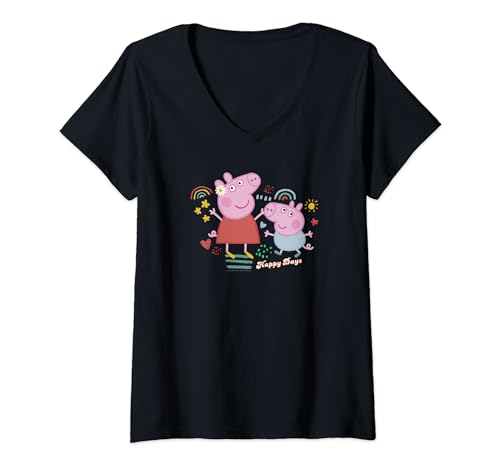 T-shirt Peppa Pig joyeux souvenirs d'enfance avec George et Peppa
