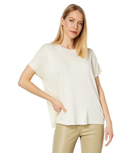 Image of Calvin Klein Womens Lightweight Crew Neck Everyday Short Sleeve Comfortable Poncho