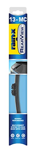 Image of Rain-X 850020 RearView 13-MC Rear Wiper Blade, 13 Inch Beam Rear Wiper Blade (Pack Of 1), Automotive Replacement Wiper Blades That Meet Or Exceed OEM Quality And Design Standards