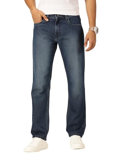 Image of Thomas Scott Men Mid Rise Clean Look Relaxed Fit Jeans