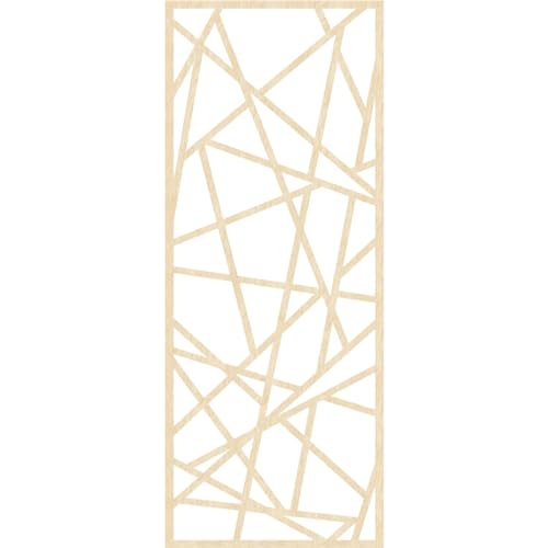 Image of Conway Decorative Pierced Fretwork Wood Wall Panels, 37 3 /8 inchW x 94 3 /8 inchH x 3 /8 inchT, Birch