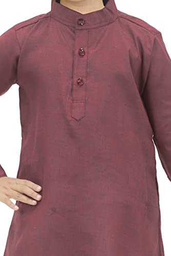 Image of KGN Boys Cotton Blend Regular Solid-Punjabi /Kurta Pajama Set | KGN07 |