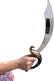 Pirate Cutlass (18.5') Plastic Sword Silver Blade Bronze Rustic Looking Handle Party Favor Decor (1)