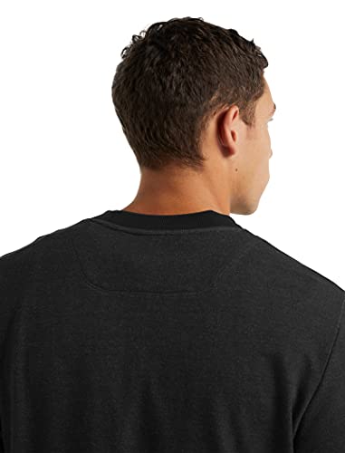 Icebreaker Merino Men's Central Long Sleeve Casual Wool Lounge Sweatshirt, Black, Large #TOP3