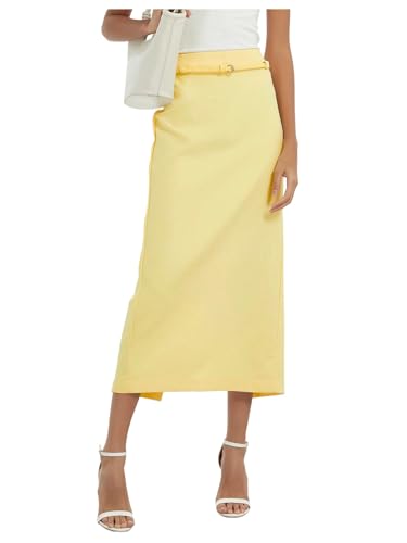 SHENHE Women's High Waisted Maxi Skirt Slit Business Work Dressy Straight Long Pencil Skirt