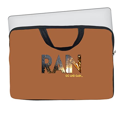 Image of TheSkinMantra Chain Laptop Sleeve Bag Compatible with Laptop /Macbooks /Chrombook /Notebook /Zbook (13.3 Inch [Handle], Go & gain)