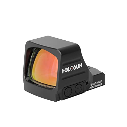 HOLOSUN HS507COMP Red CRS 2 MOA Dot & 8/20/32 MOA Circle Reflex Pistol Sight with Large Objective...