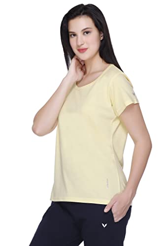 Image of GODFREY Women Round Neck Half Sleeve Cotton T Shirts