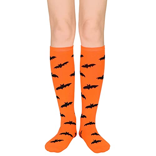 Image of Zando Striped Knee High Socks for Women Athletic Running Long Tube Socks Casual Knee High Stockings