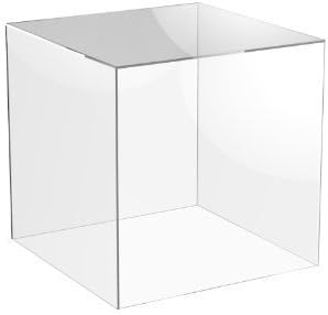 Acrylic Cube Display (100mm x 100mm x 100mm) 5 Sided Box