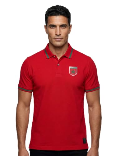 Polo rojo Morocco | Transpirable, comodidad todo el día miniatura 1