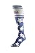 HOCSOCX Womens/Girls Shin Guard Rash UNDER Sport Socks (Medium (Shoe Size 5-11), USA Field Hockey Stars)