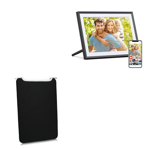 BoxWave Case Compatible with ARZOPA Digital Picture Frame 10.1 in - SlipSuit, Soft Slim Neoprene Pouch Protective Case Cover - Jet Black