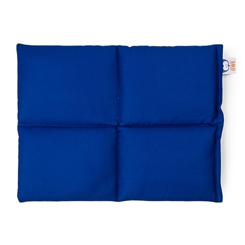Sensory Owl Gewichtskissen Gewichtetes Schoßkissen Beschwertes Kissen Kinder Erwachsene Sensorisch Stressabbau Autismus ADHD Hilfsmittel Baumwolle Glasgranulat 30 x 40 cm 2 kg Blau