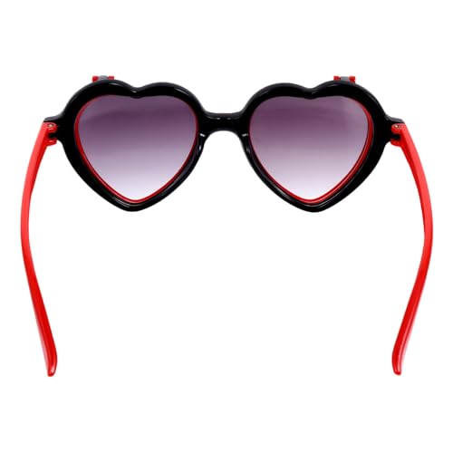 1pair Heart-shaped Sunglasses for Boy Girl Adorable Cartoon Design for Boys and Girls for Parties Festivals and Cosplay Ages Comfortable Fit and Vibrant Colors
