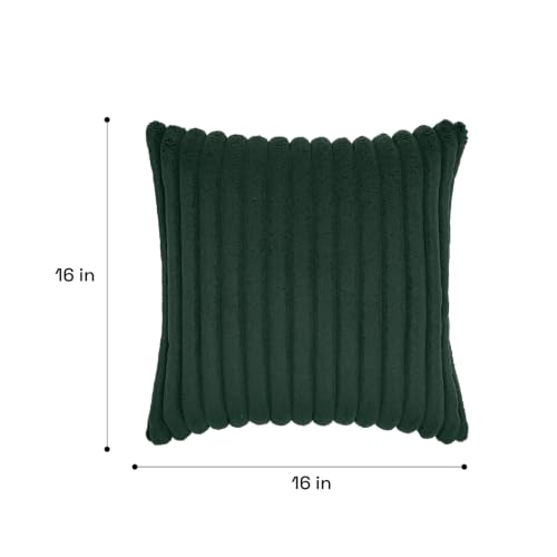 Image of Wakefit Designer Cushion Cover | 16x16 inch | Super Soft Durable Fabric | Machine Washable | Pack of 1 | Aura Green