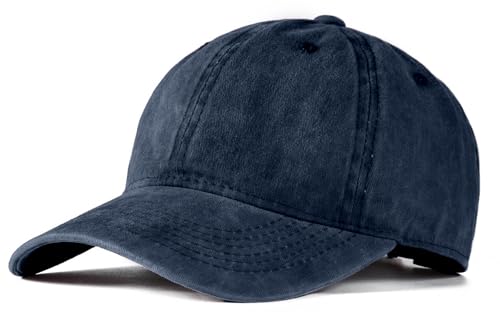 Image of Edoneery Men Women Baseball Cap-Low Profile Adjustable Washed Cotton Golf Dad Hat