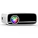 Mini Beamer mit Bluetooth, AKATUO Mini Projektor Full HD 1080P, 200” Display Tragbar LCD Heimkino/Outdoor Video Beamer Klein für Handy, Kompatibel mit TV Stick/HDMI/Smartphone