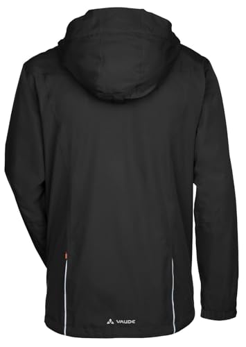 VAUDE Men's Escape Bike Light Jacket |Wasserdichte 2-Lagen Regenjacke - Winddicht, Atmungsaktiv & Leicht | Netzfutter | Kapuze im Kragen | Reflektierende Elemente | Eco Finish