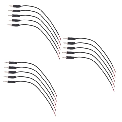 Cable de audio mono para altavoces y micrófonos con 30 piezas de conector duradero para reemplazo