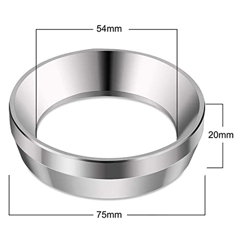 JUSTJUNFEN Ajuste de portafiltro sin Fondo de 54 mm for la Serie Breville 8, Café de Espresso de Acero Inoxidable… - Imagen 4