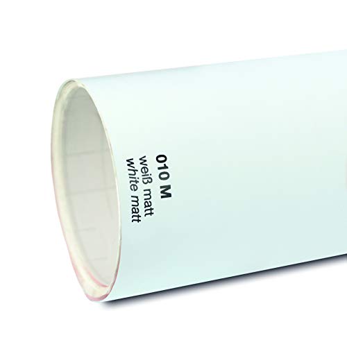 Unbekannt 11€/m² Oracal Plotterfolie 751c 010M Weiß Matt 31,5 cm Breite gegossene Plotter Möbel-Folie selbstklebend High Performance cast