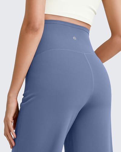 Image of G4Free Women's Maternity BareFeel Wide Leg Yoga Pants | Bump-Friendly Coverage,Wide Leg Design,Lycra Blend,Extremely Soft,Skin-like Touch,for Work Casual Wear