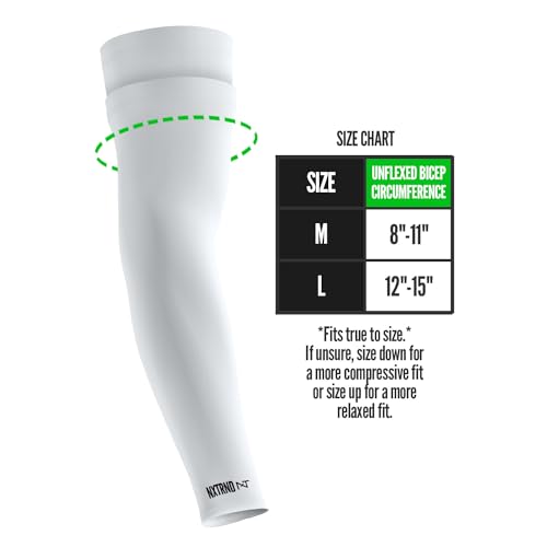 Nxtrnd Double Arm Sleeves, Two Tone Arm Sleeve, Football Arm Sleeves, Sold as a Pair2