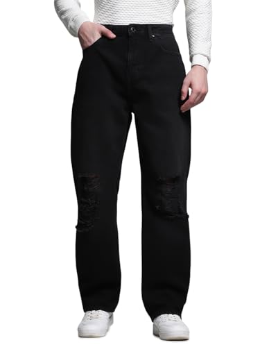 Image of JACK & JONES Men's High Rise Loose Fit Jeans