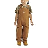 Carhartt Babero de lona de ajuste holgado CM8609 para niños, 18 Meses